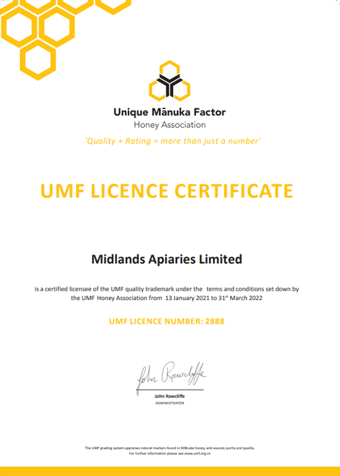 Midlands UMF Certificate